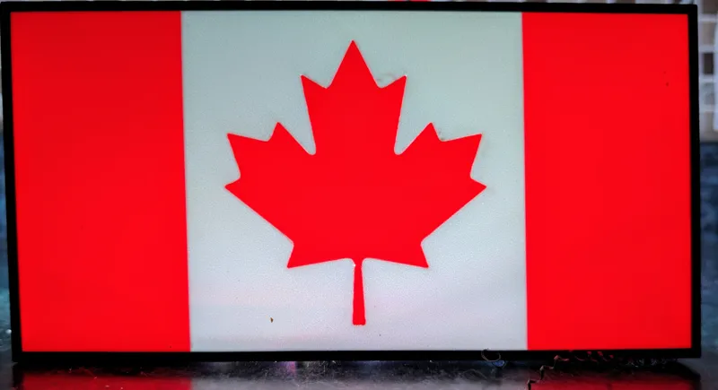 Canadian Flag Lightbox