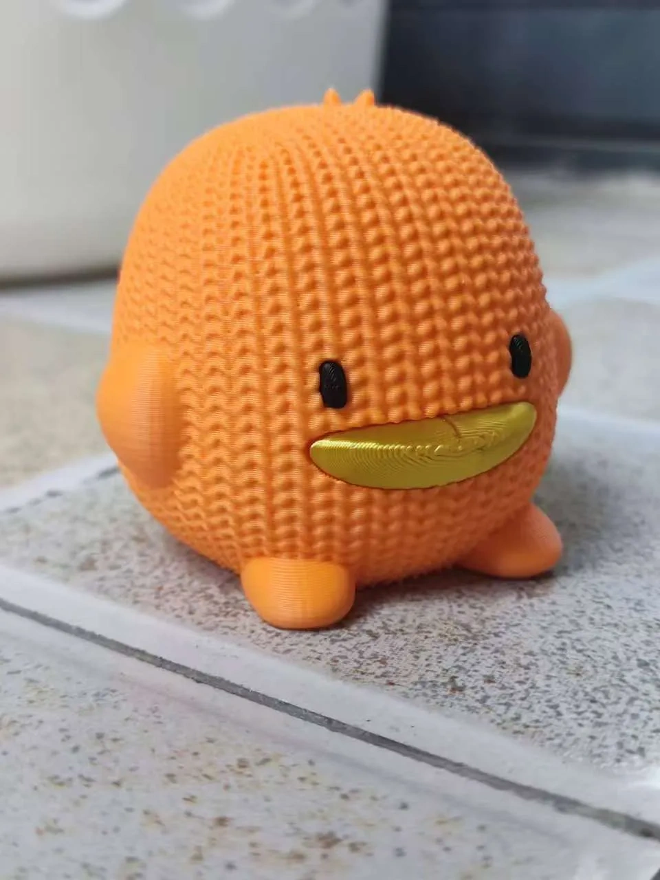 Miniatura 3 do modelo 3D 针织小黄鸭-分色