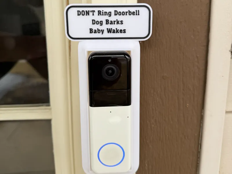 Wyze Pro Doorbell Frame with Sign