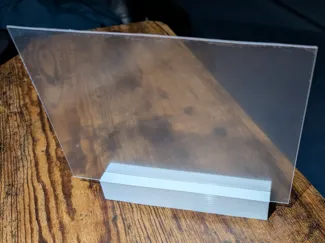 Transparent photoframe base