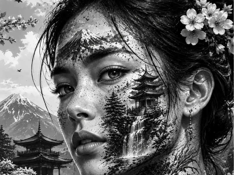 Japan Girl EASY PRINT