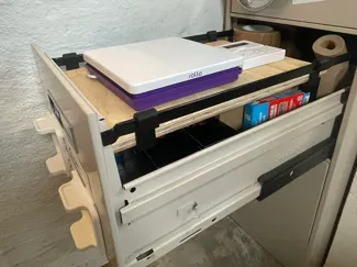 Filing cabinet brackets