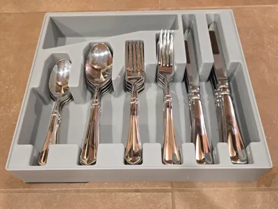 Gridfinity Kitchen Silverware Holder