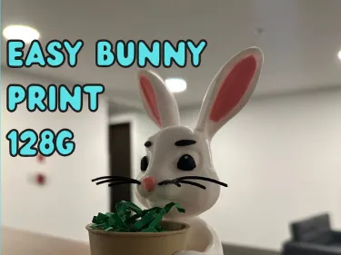 Easy Bunny Holding A Vase