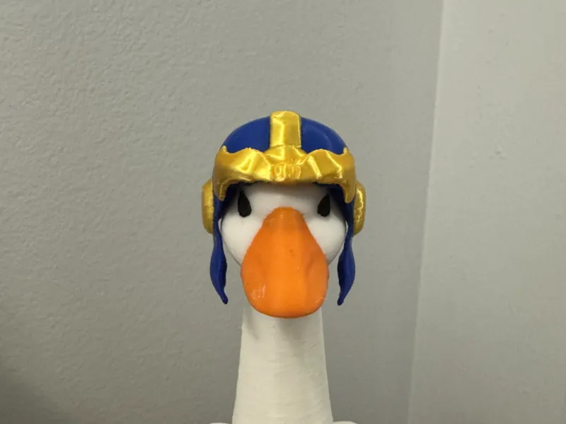 Thanos helmet for desk goose