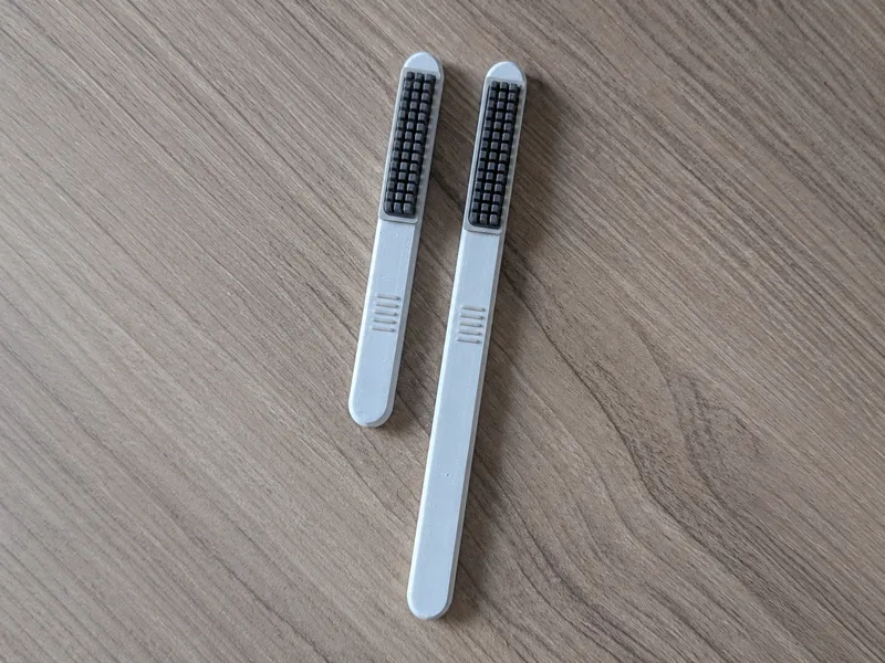 Rounded nozzle wiper brush - quick print