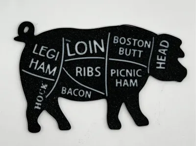 Decorative Pig Cut Chart