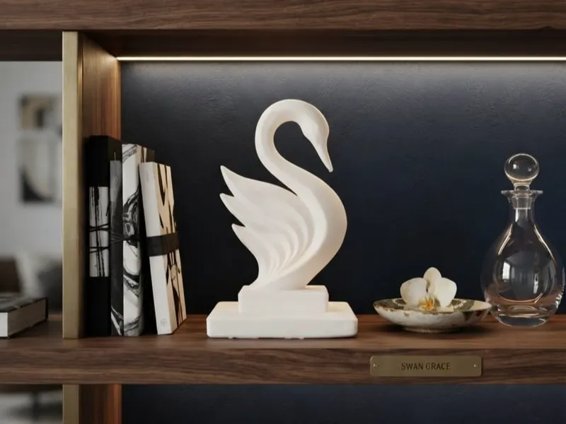 Swan Grace Elegant Minimalist Decor