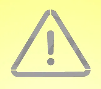Danger Icon Stencil