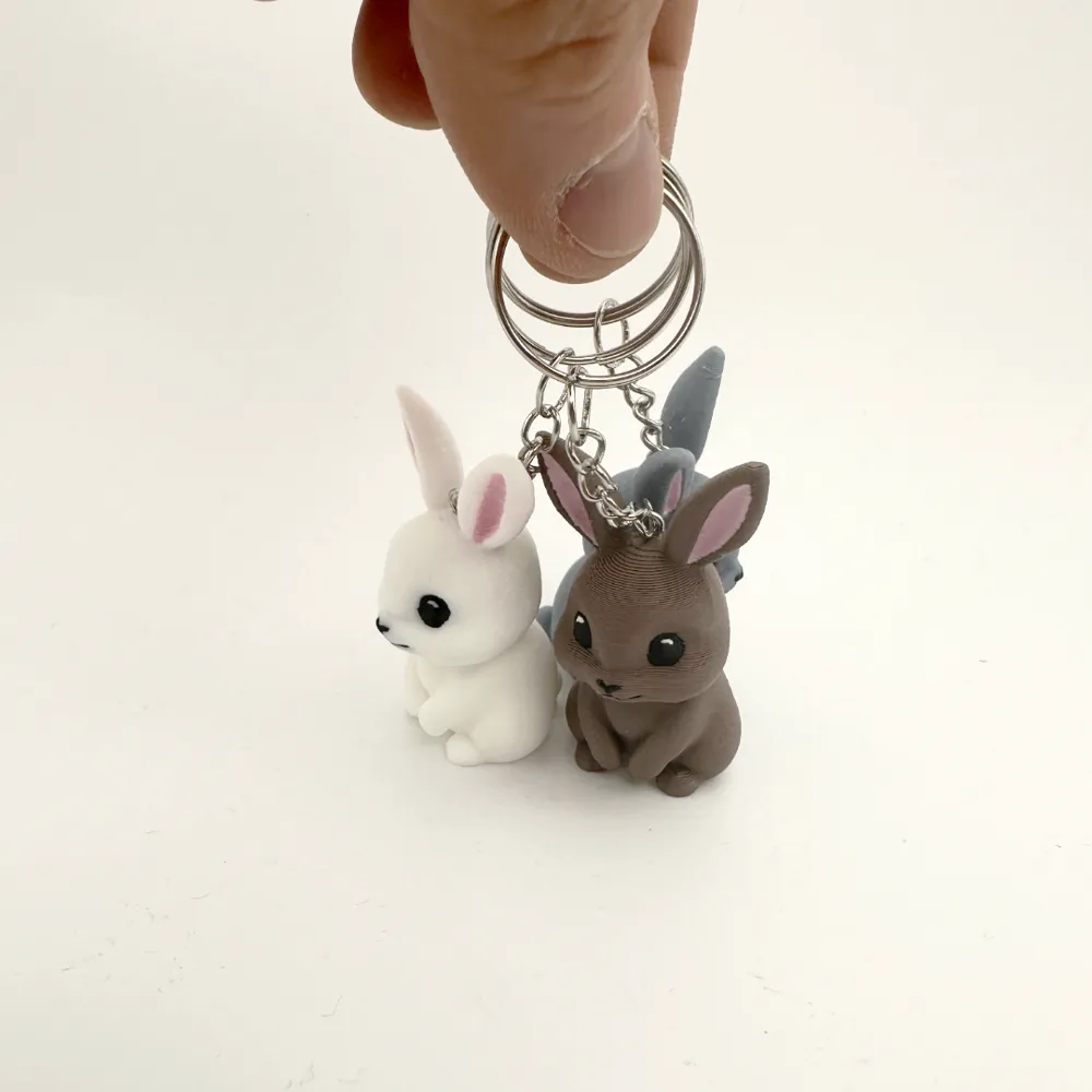 Rabbit as a keychain decoration by PrintMa MakerWorld: Download Free 3D ...