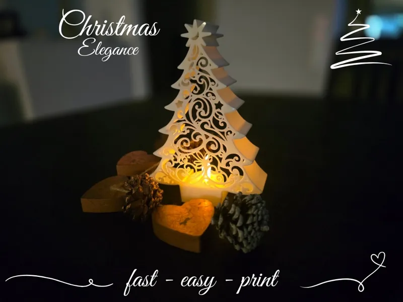 Christmas Tree Tealight " Elegance "