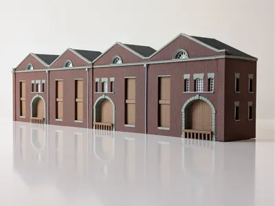 Warehouse 1830 H0 and 00 scales (1/76 and 1/87)