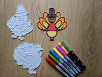 Dinde de Thanksgiving à colorier (sans AMS) — photo 2