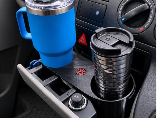 VW T5 Cupholder. Fits any cup up to 77mm 