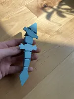 Porte-clés dragon étoile filante articulé — photo 9