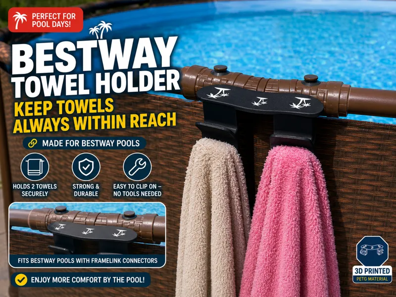 Double Towel Holder for Bestway FrameLink Pools