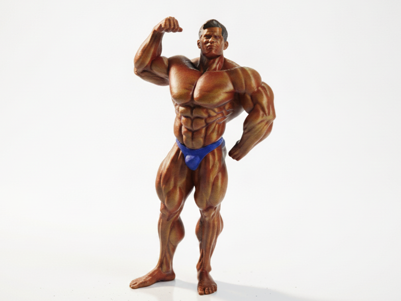 Buff Man Bodybuilder Figurine 3D Printable