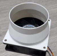 Adaptateur ventilateur 12 cm vers tube 9-11 cm — photo 1