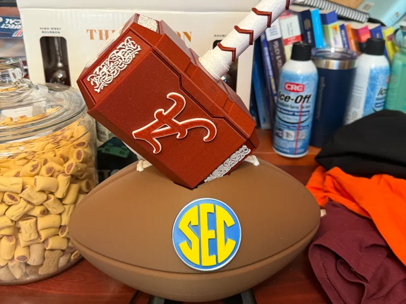 SEC Thor's Hammer Football stand