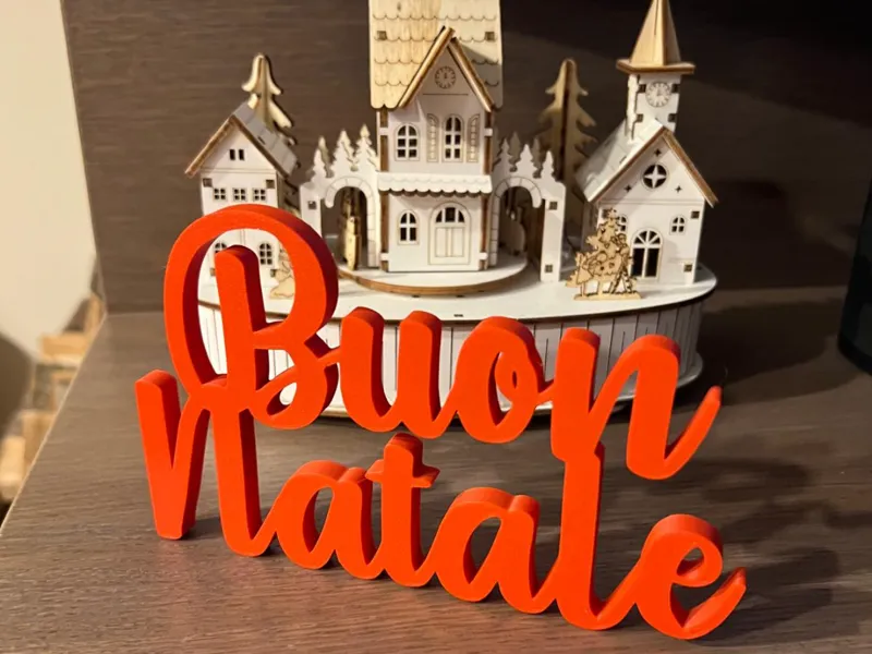 Merry Christmas written - Scritta Buon Natale