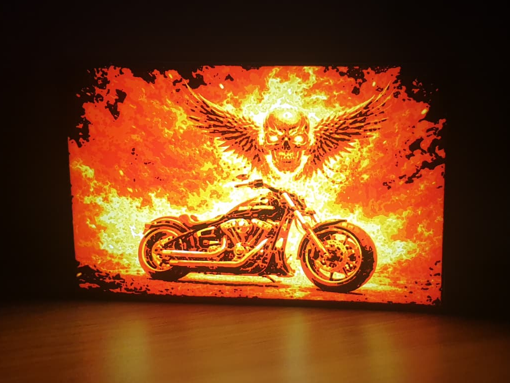 Harley Davidson Lichtbox