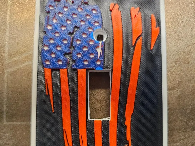 American Flag light switch cover