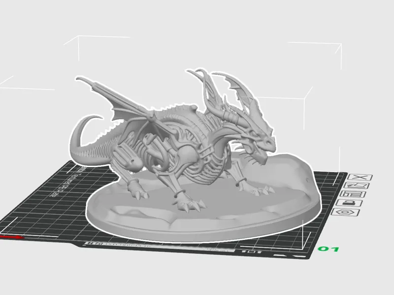 Skelett Dragon - V2 OUT NOW with PEDESTAL