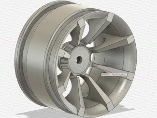 Tamiya TT02-B 60mm Felge 8 Speichen SiT-Desing v5