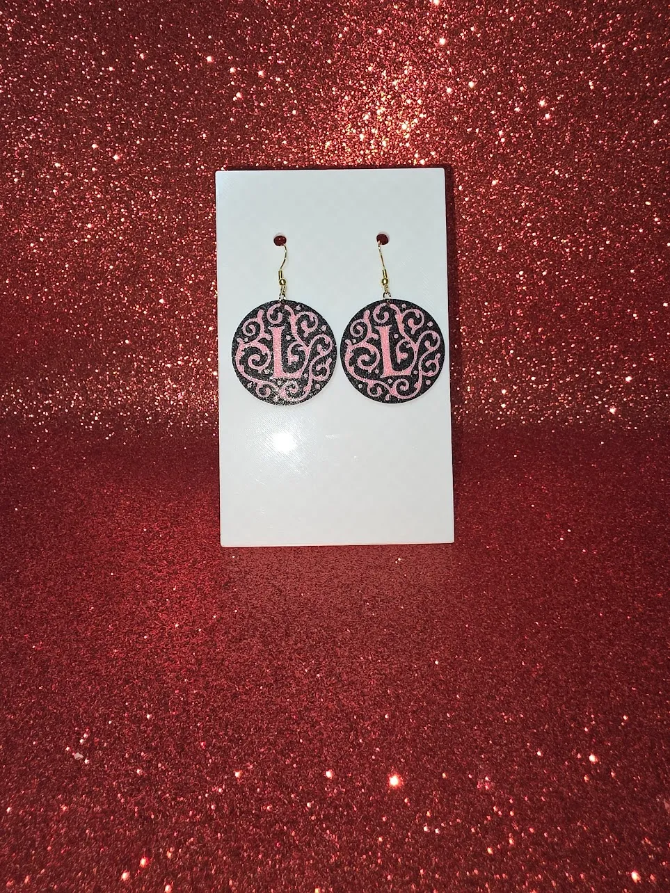L plant earrings view 2