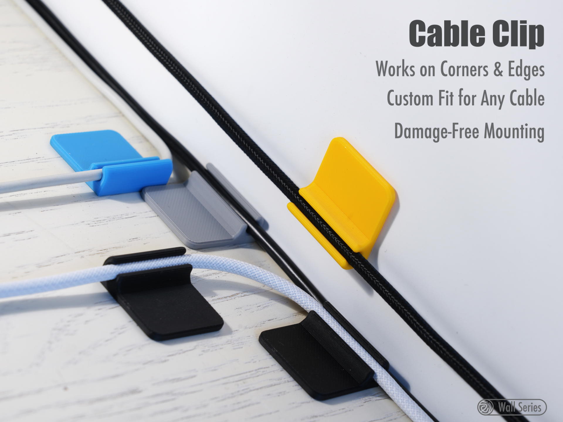 Customizable Cable Clip|线卡|可定制|无损安装|线缆整理