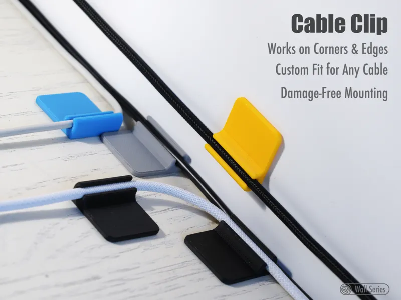 Customizable Cable Clip|线卡|可定制|无损安装|线缆整理