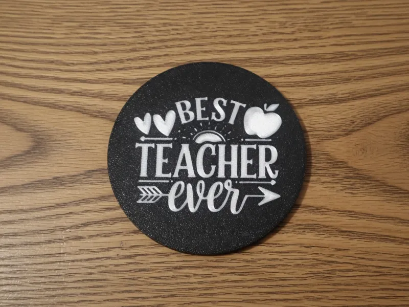 Best Teacher Ever Coaster - Teacher Gift