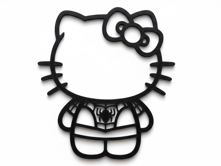 Hello Kitty as Spiderman