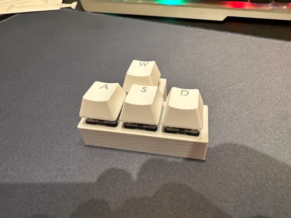 Fidget touche clavier WASD