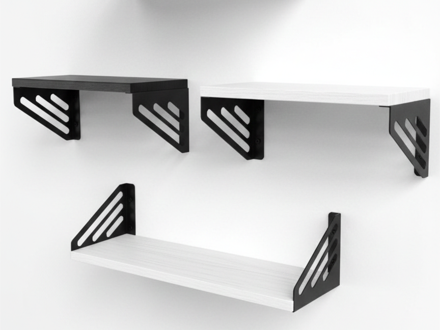 Double-Rotation Shelf Brackets