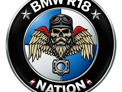 BMW R18 riding nation tank badge