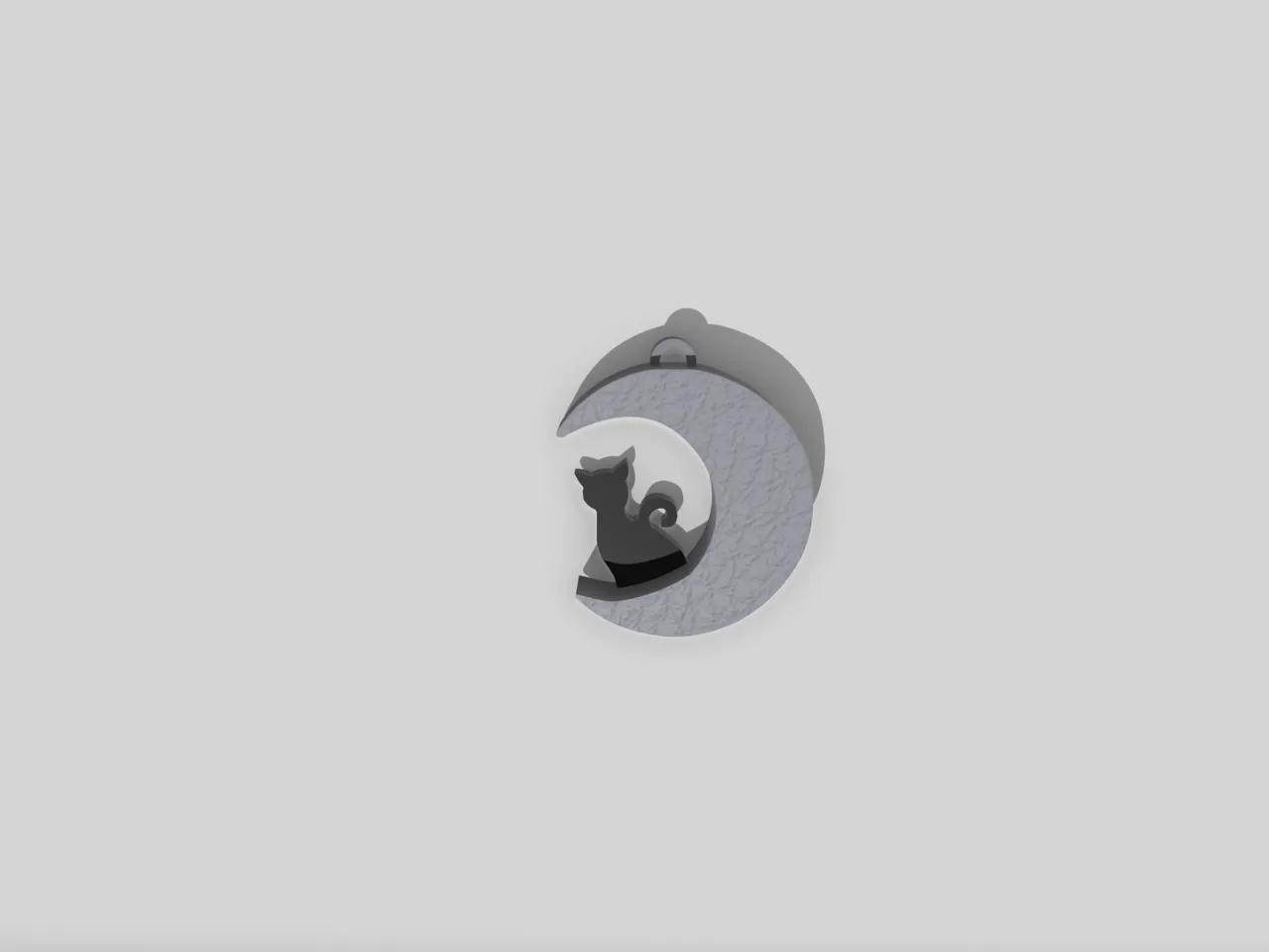 Cat in Moon Earrings view 3