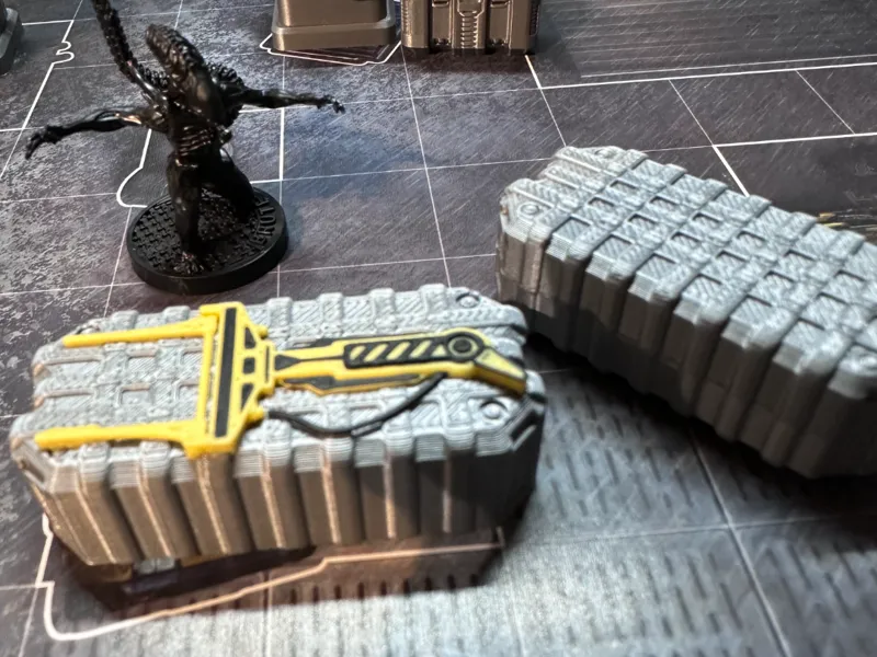 Supply crate for aliens board game