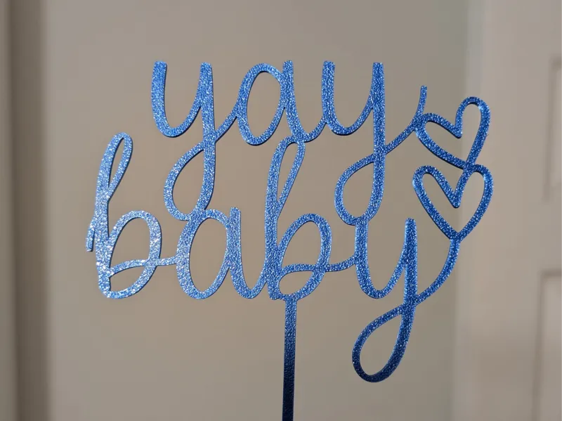Yay Baby celebration cake topper