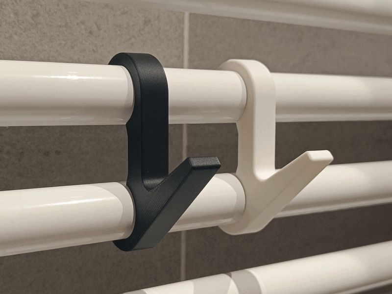 Bathroom radiator hook - Heavy Duty - Customizable