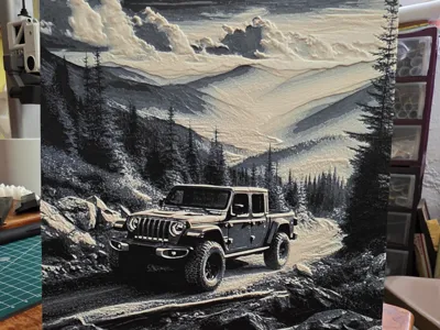 Jeep Gladiator In The Mountains