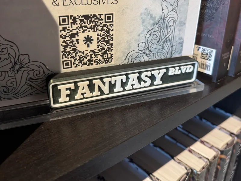 Fantasy Blvd book sign 