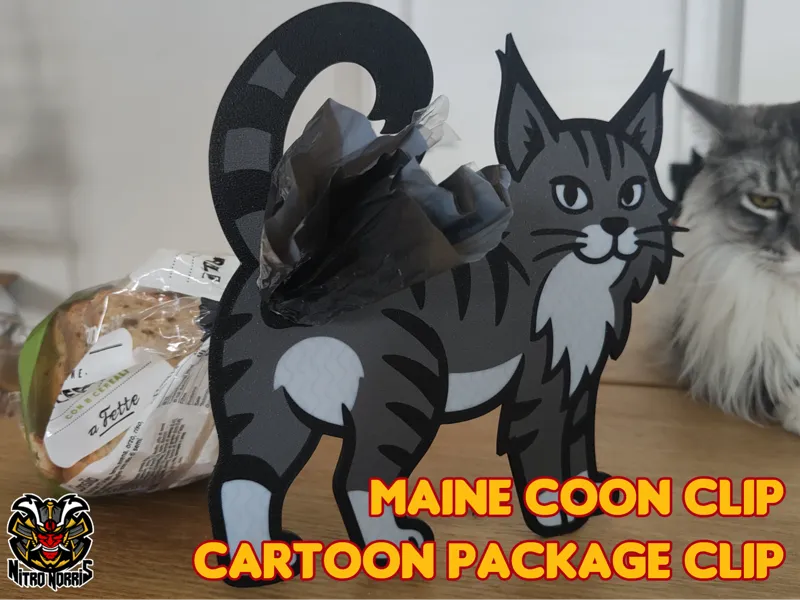 Maine coon clip - Cartoon package clip
