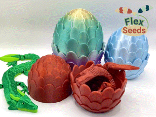 General Dragon Egg – Snap Lock, Print in Place