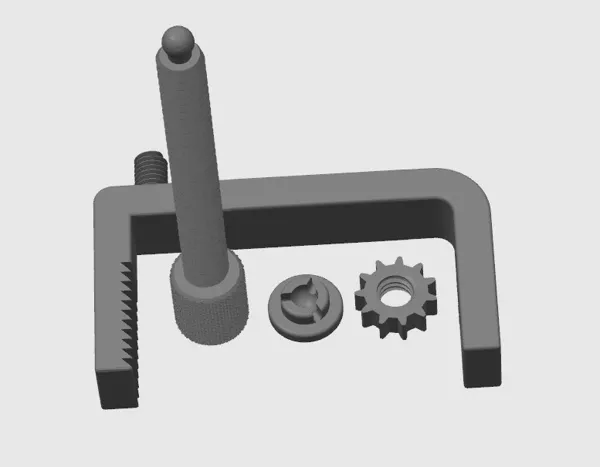 Pince de table pour fixer une banderole