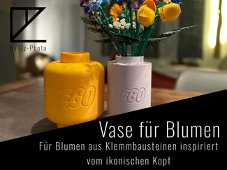 Vase für Blumen aus Klemmbausteinen ;-)