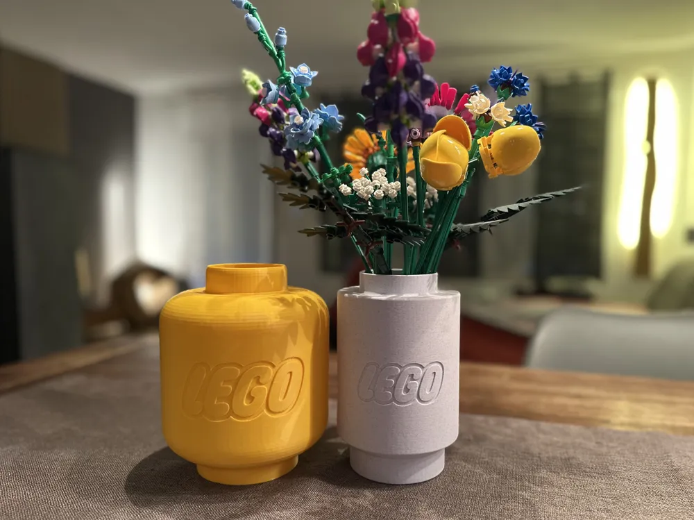 Vase for flowers made of building blocks ;-) - Free 3D Print Model ...