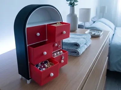 ArcDesk: Modular Organizer & Jewelry Cabinet