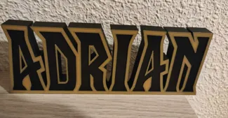 Placa de nombre Adrian