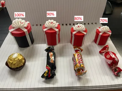 Christmas Tree Candy Box with Thread